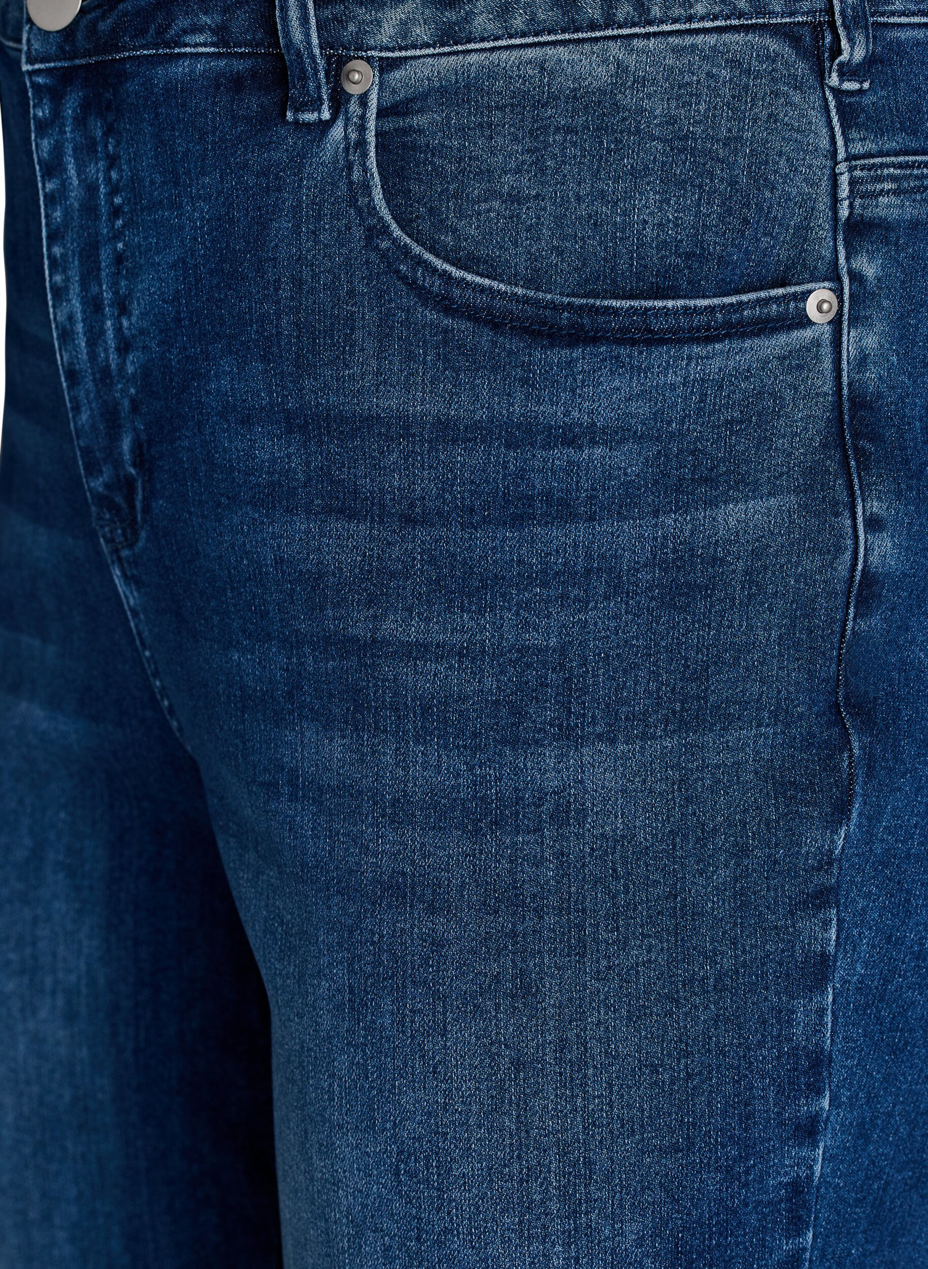 ZizziHigh-waist bootcut jeans, Blauw, Packshot image number 2
