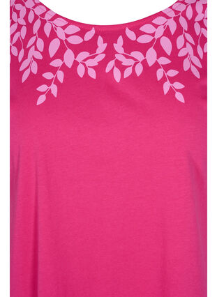 T-shirt en coton avec détails imprimés, BeetrootPurMel feath, Packshot image number 2