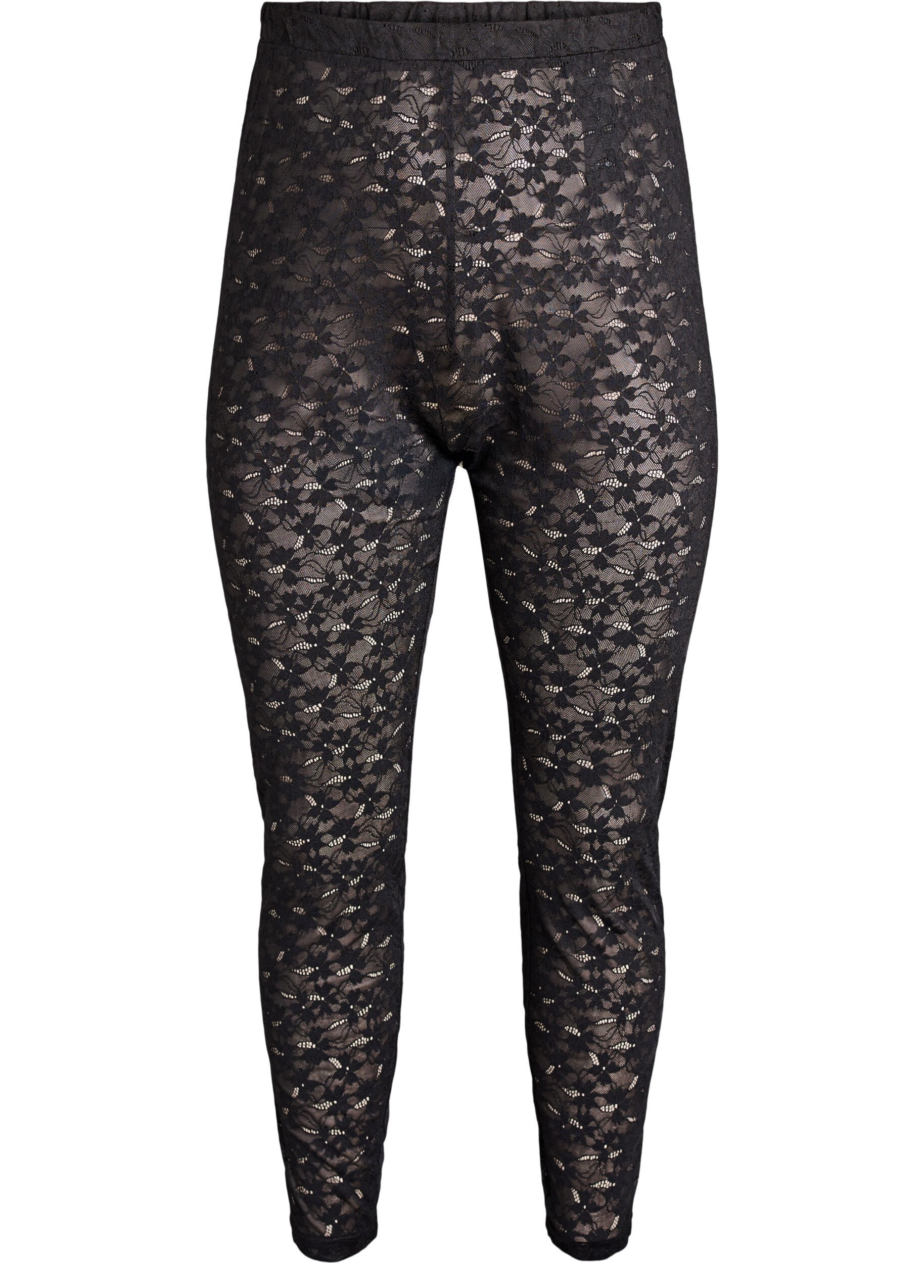 Kanten leggings met een high waist