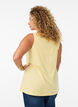 Top en coton avec forme en A, Jaune, Model image number 2