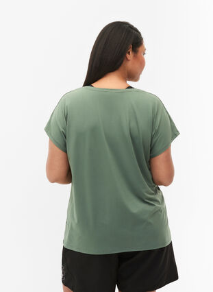 T-shirt d'entraînement à manches courtes avec impression, Laurel W. w. Print, Model image number 1