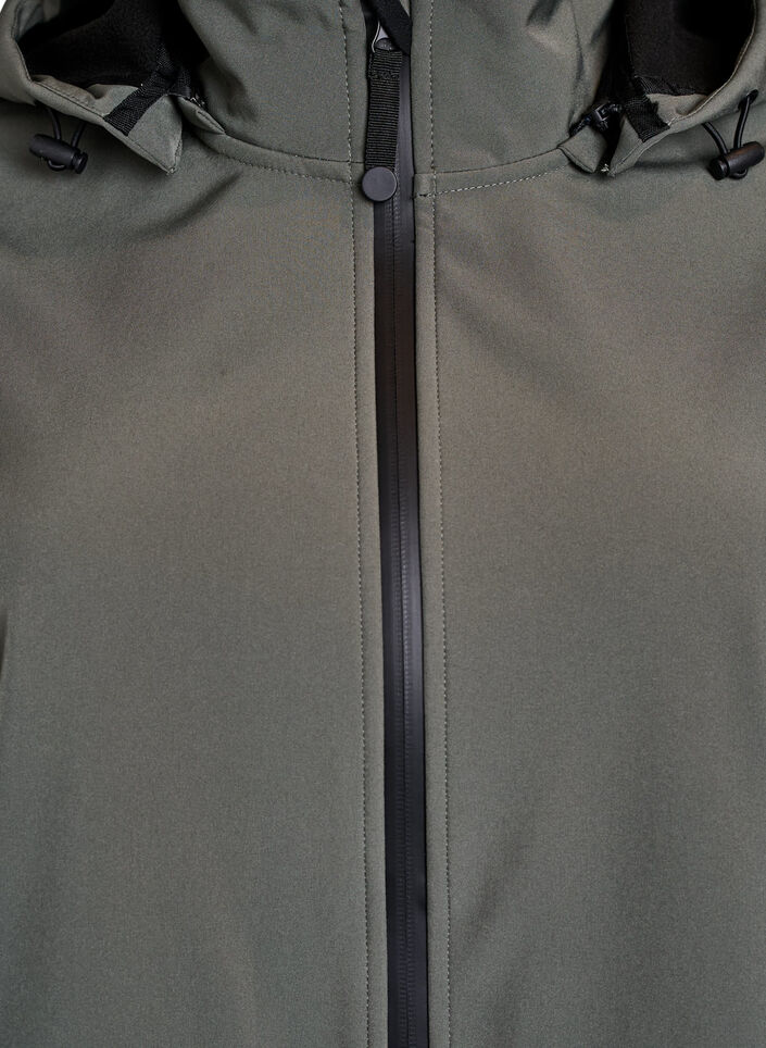Veste softshell avec capuche amovible, Gris anthracite, Packshot image number 2