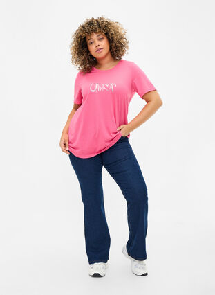 FLASH - T-shirt avec motif, Hot Pink Amour, Model image number 2