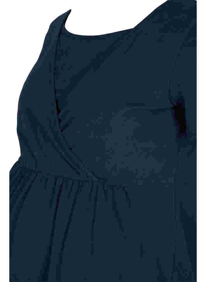 Tunique de maternité à manches courtes en coton, Navy Blazer, Packshot image number 2