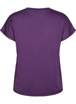 T-shirt de sport ample avec col en V, Purple Pennant, Packshot image number 1