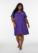 Chemise de nuit &agrave; manches courtes en coton biologique, Violet, Model image number 1