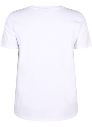 T-shirt avec motif de texte, B.White W.Rhinestone, Packshot image number 1