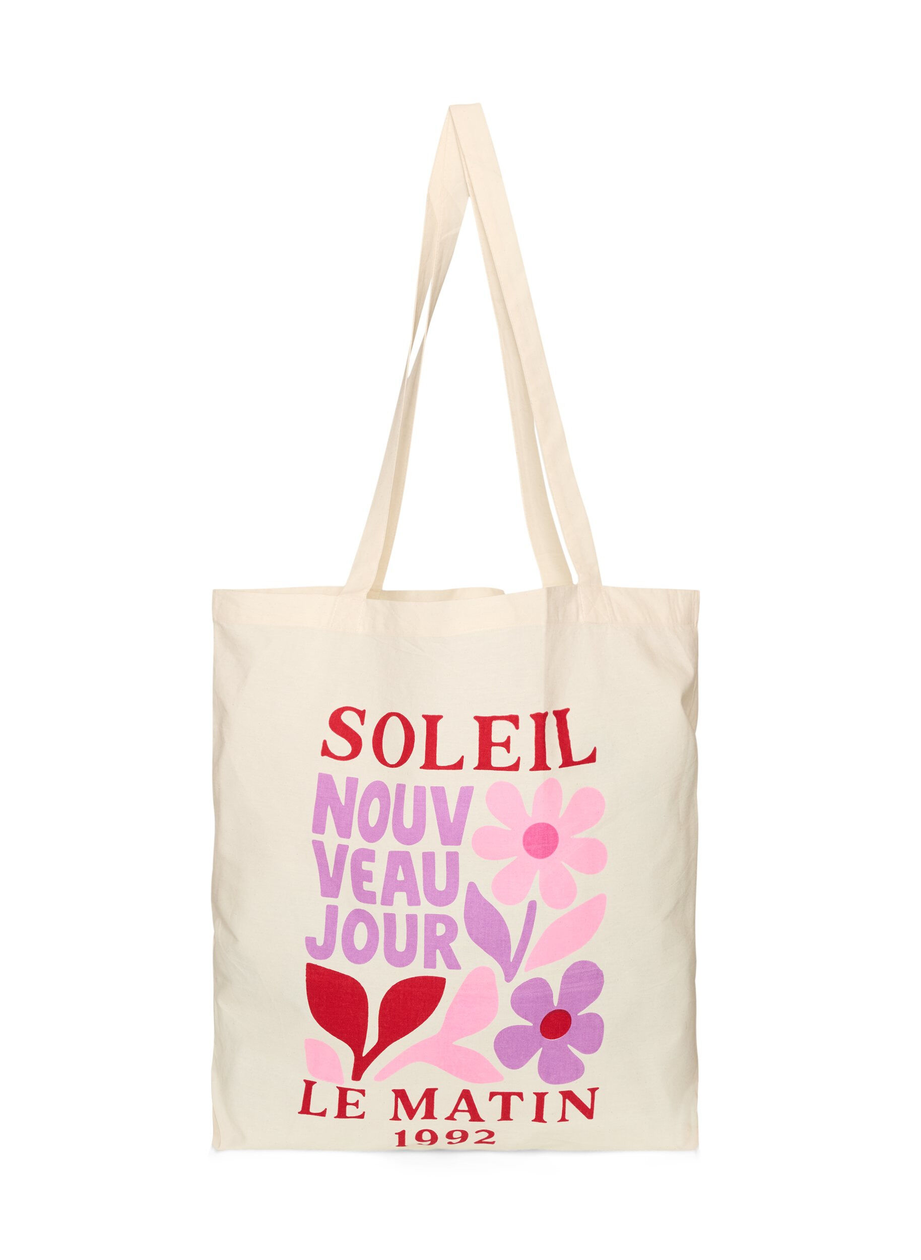 ZizziTote bag imprim&eacute;, Rouge, Packshot image number 0