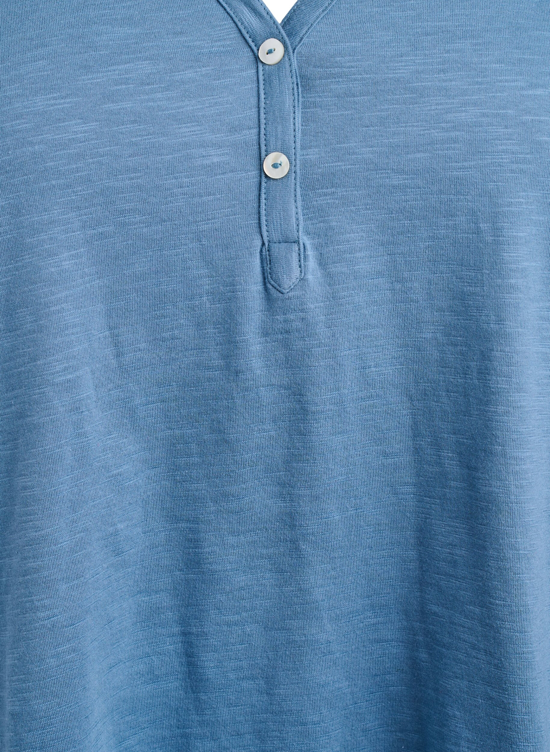 ZizziFLASH - T-shirt met knoopdetail, Blauw, Packshot image number 2
