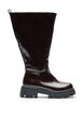 Lange laars met een licht gebarsten look, Bruin, Packshot image number 0