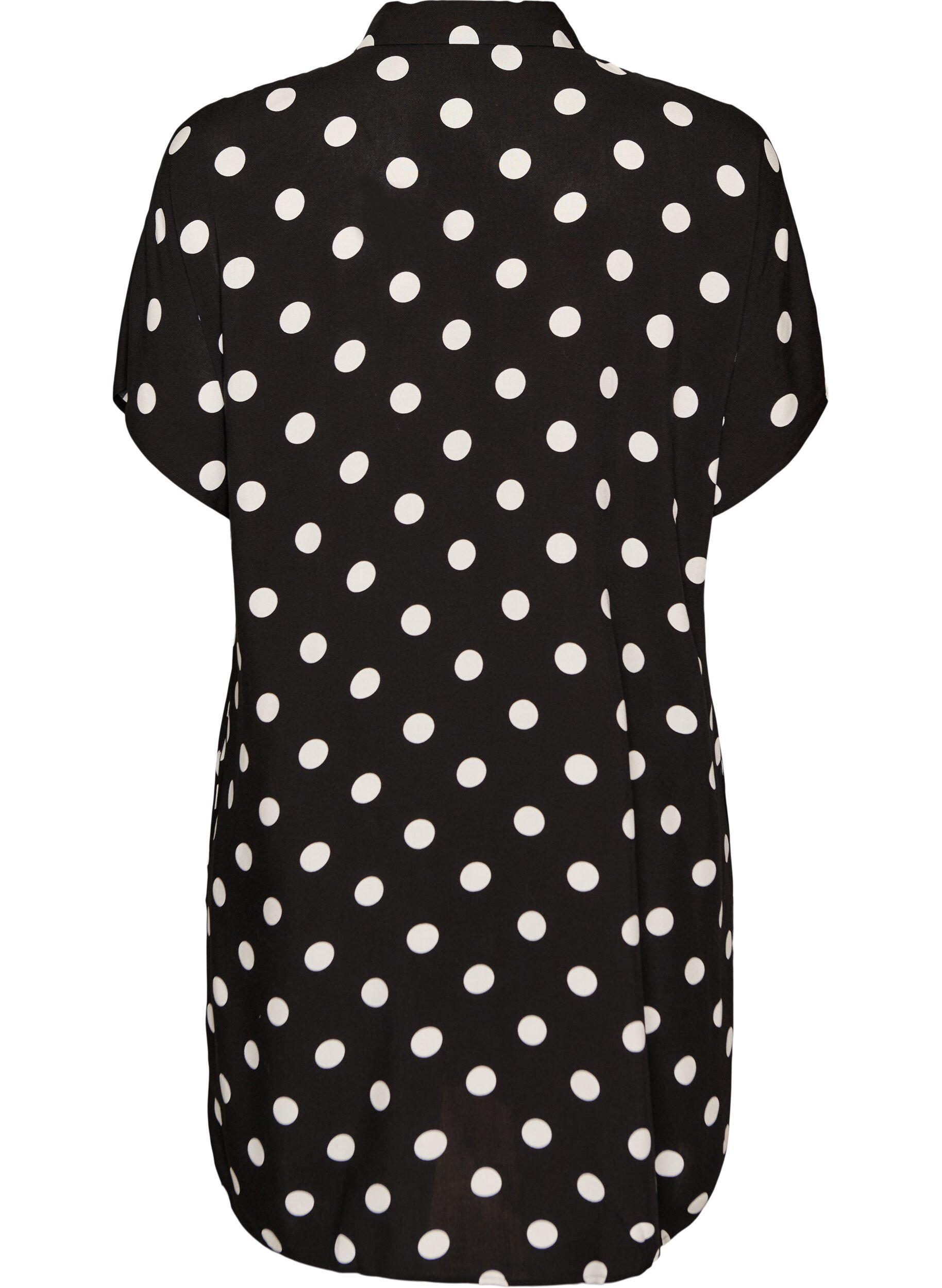 Zizzi Chemise longue ample en viscose, Vanille, Packshot image number 1