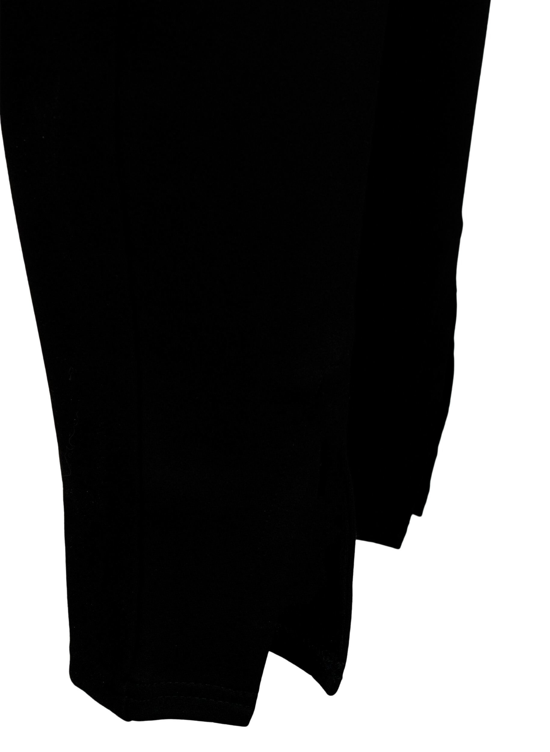Zizzi Legging en viscose avec fente &agrave; l'avant, Noir, Packshot image number 3