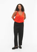 FLASH - Top met V-hals en kanten rand, Orange.com, Model image number 2