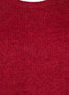 Pull côtelé à manches 3/4, Rouge, Packshot image number 2