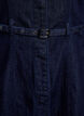 Denimjurk met riem en 3/4-mouwen, Blauw, Packshot image number 3