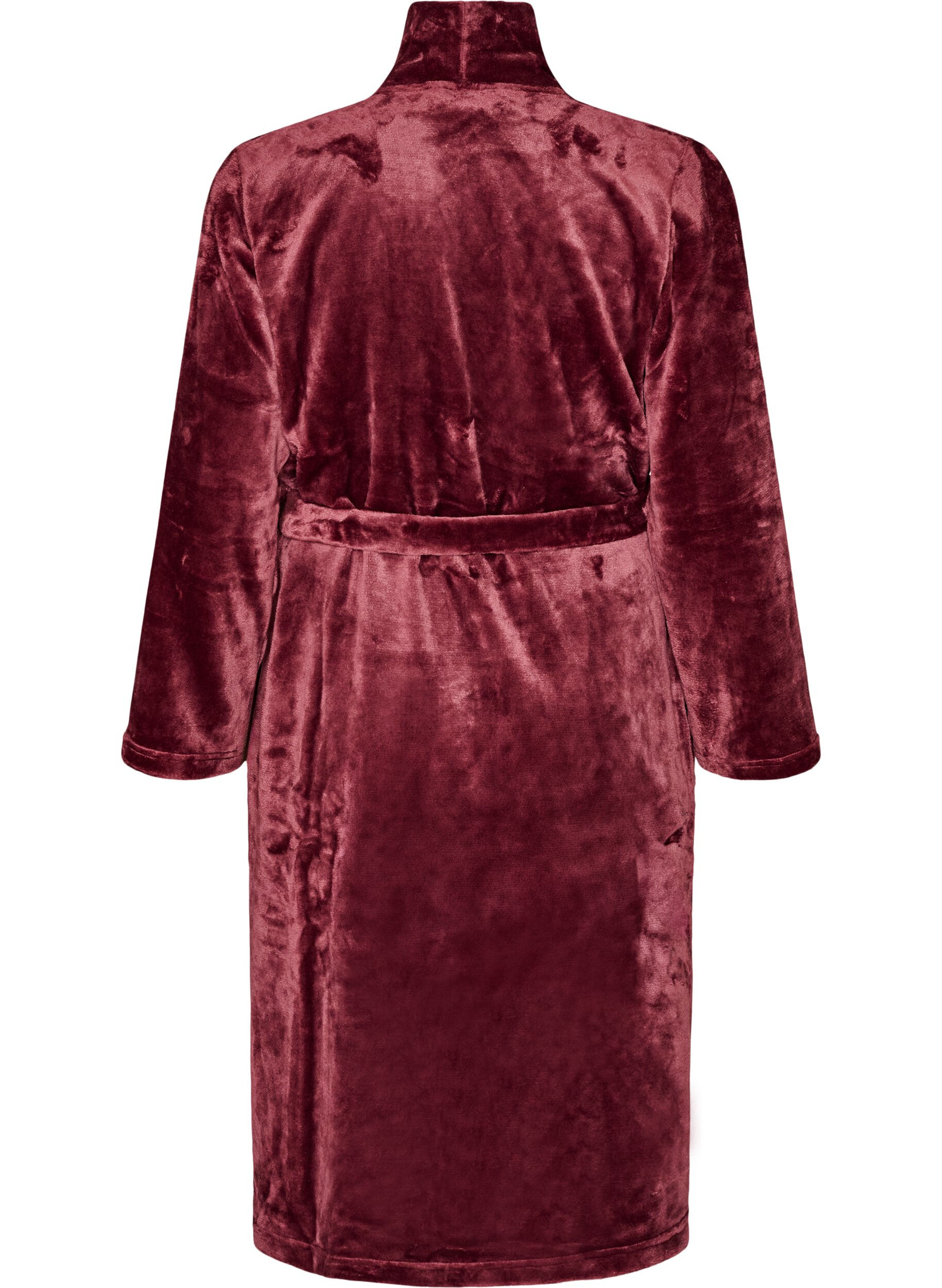 ZizziKamerjas in zachte velour met zakken, Rood, Packshot image number 1