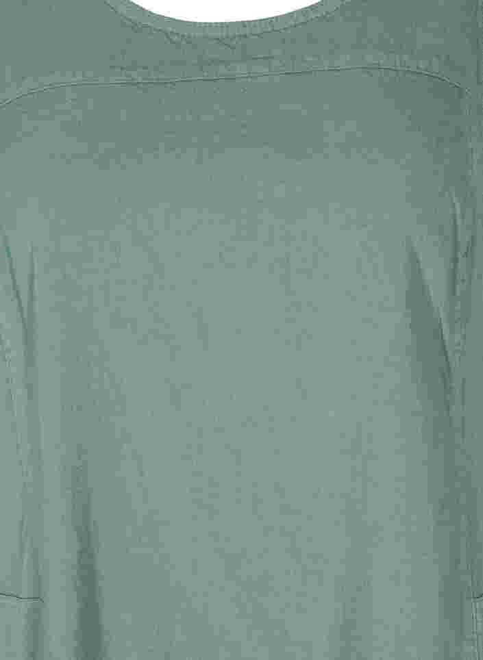 Robe sans manches en coton, Balsam Green, Packshot image number 2