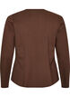 Cardigan ajust&eacute; en jersey avec boutons d&eacute;coratifs, Marron, Packshot image number 1