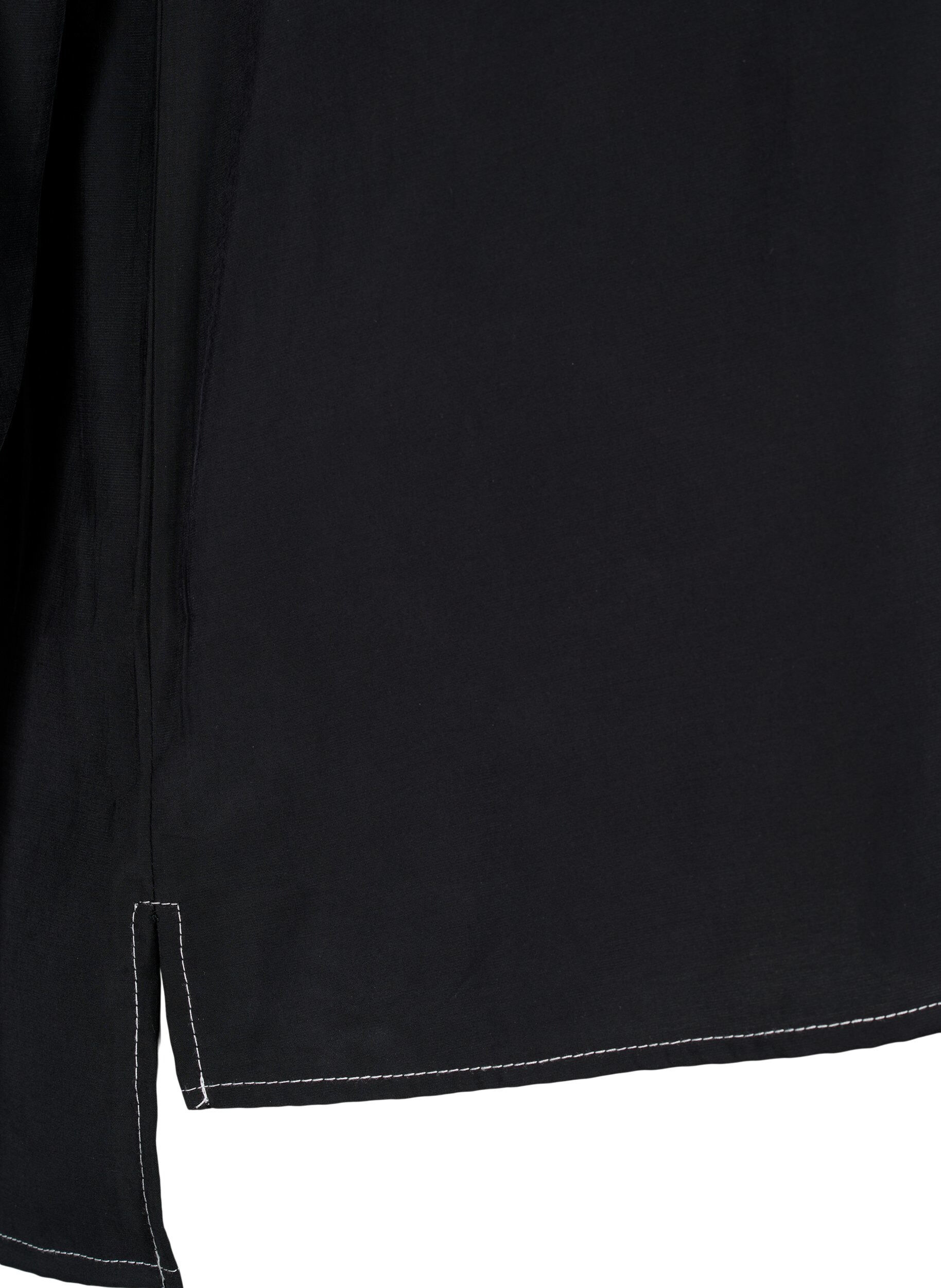 ZizziShirt met contrasterende stiksels, Black, Packshot image number 3