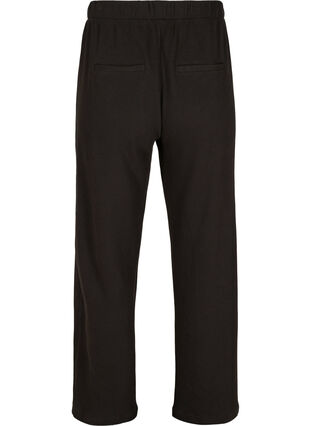 Pantalon large à motif gaufré, Black, Packshot image number 1
