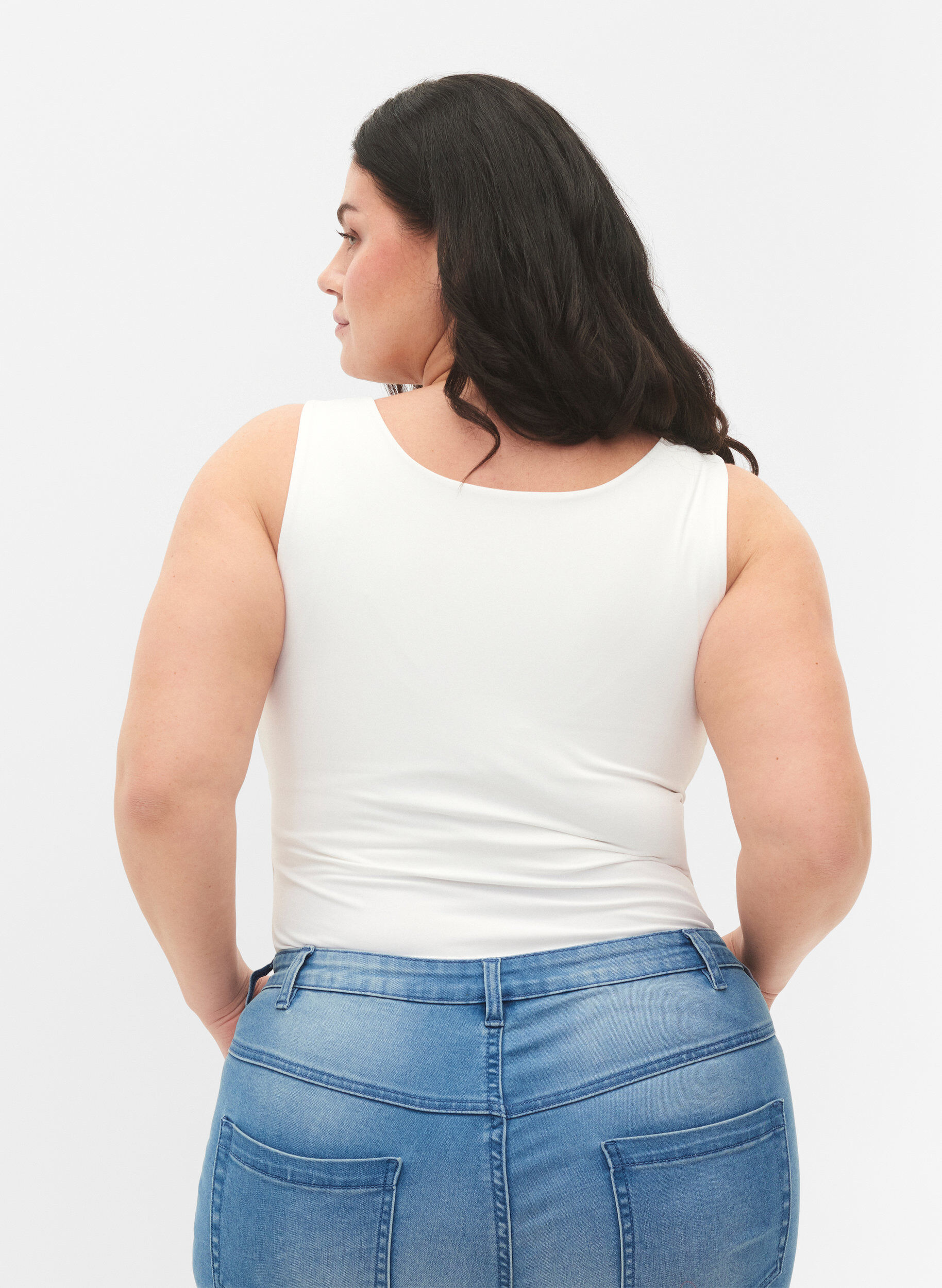 Zizzi R&eacute;versible et extensible pour, Bright White, Model image number 1