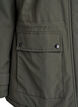 Lichtgewicht gewatteerde parka met teddy gevoerde capuchon, Groen, Packshot image number 3