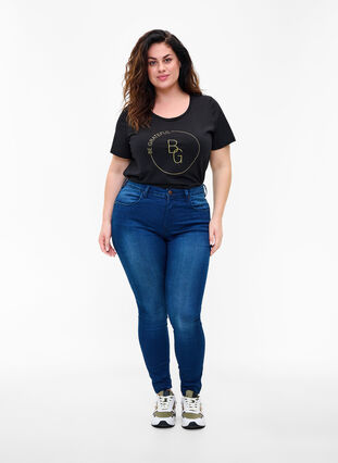 T-shirt à manches courtes imprimé, Black BG, Model image number 2