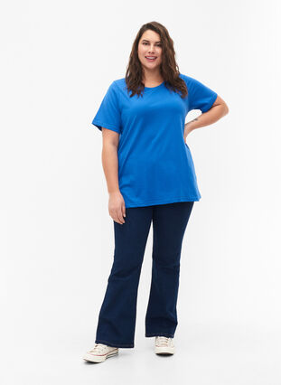 FLASH - T-shirt met ronde hals, Strong Blue, Model image number 2