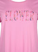 T-shirt en coton avec imprimé texte, Rosebloom w. Flower, Packshot image number 2