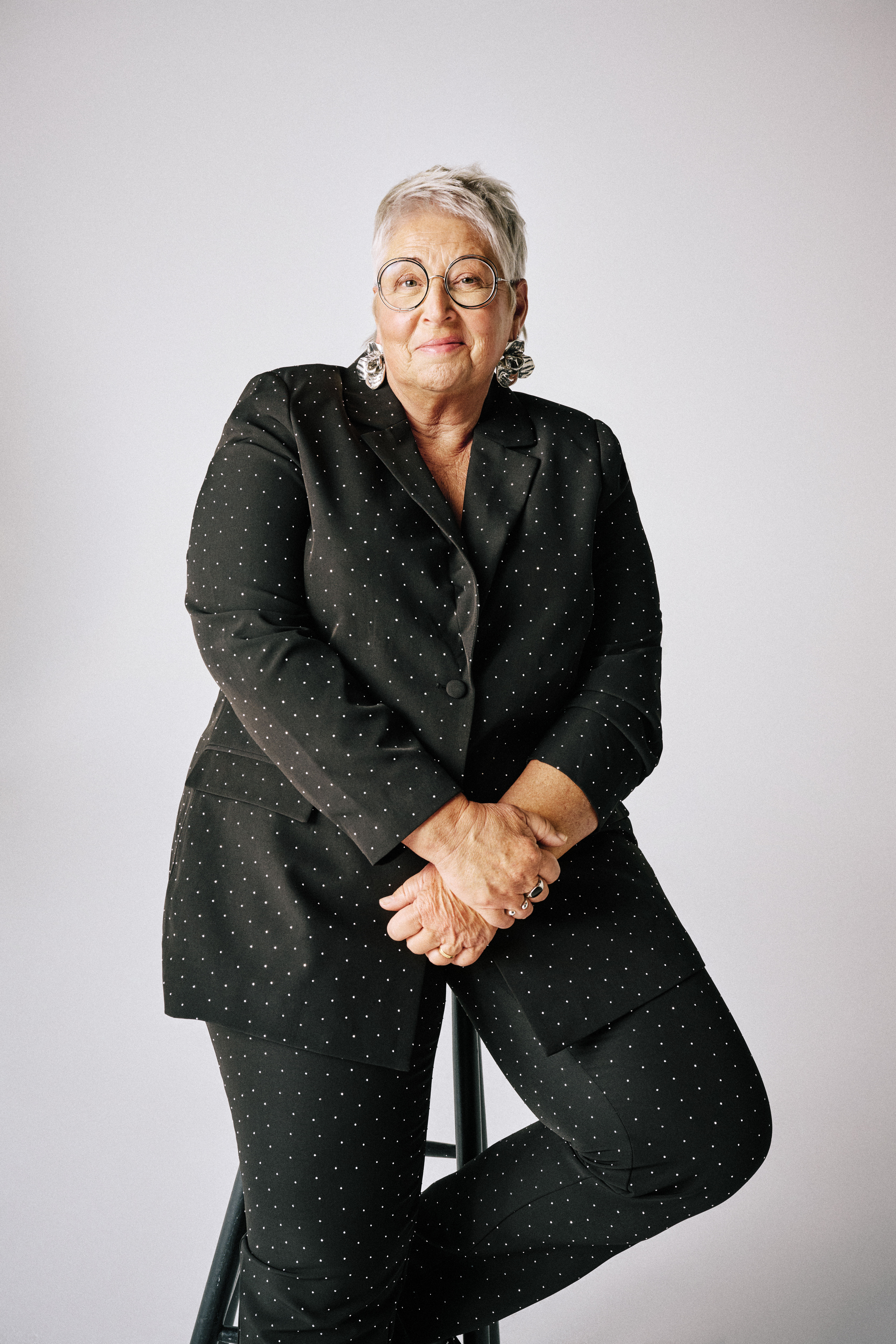 Zizzi Ensemble blazer avec strass, , Model