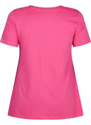Katoenen T-shirt met korte mouwen, Raspberry S. Best, Packshot image number 1