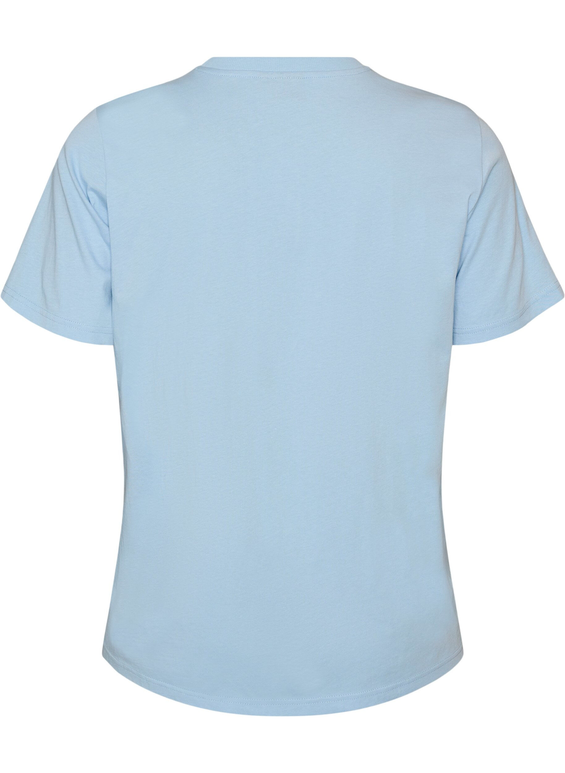 ZizziT-shirt en coton avec imprim&eacute;, Bleu, Packshot image number 1