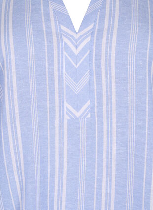 Gestreepte blouse in een mix van linnen en viscose, Serenity Wh.Stripe, Packshot image number 2