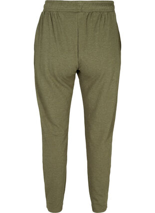 Gemêleerde sweatpants met zakken, Ivy green Melange, Packshot image number 1