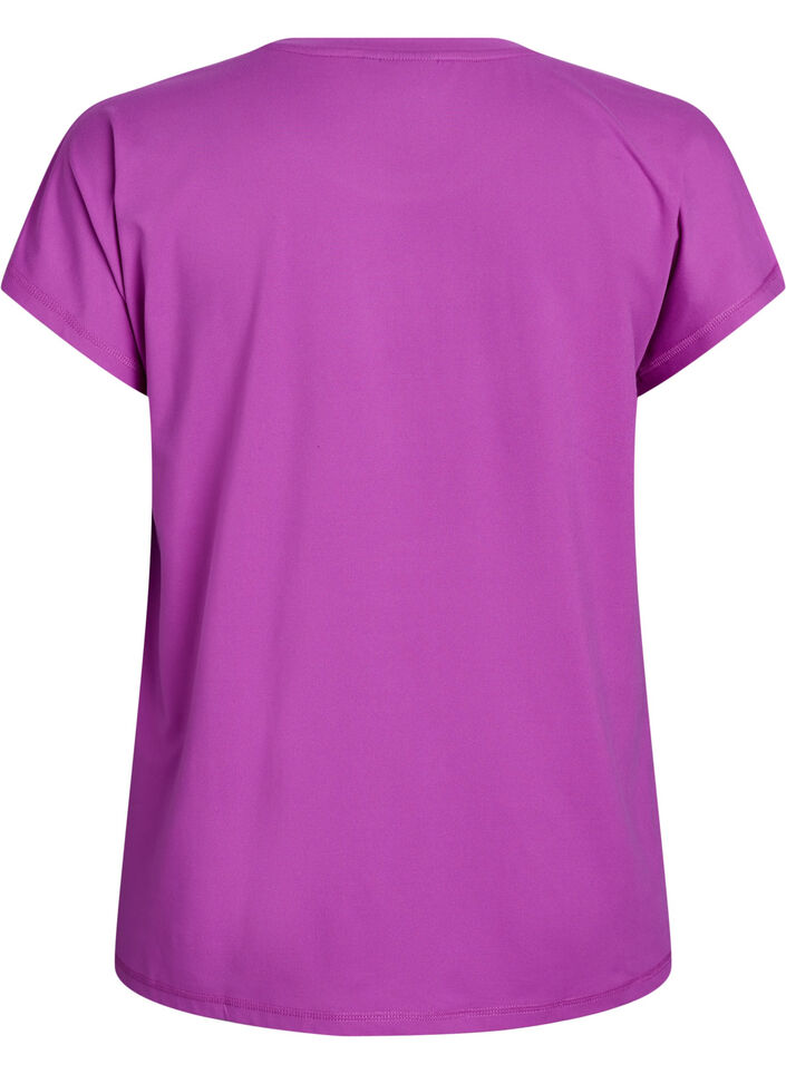 Effen gekleurd trainingsshirt, Paars, Packshot image number 1