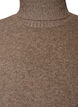 Pull en maille l&acirc;che avec col roul&eacute;, Marron, Packshot image number 2