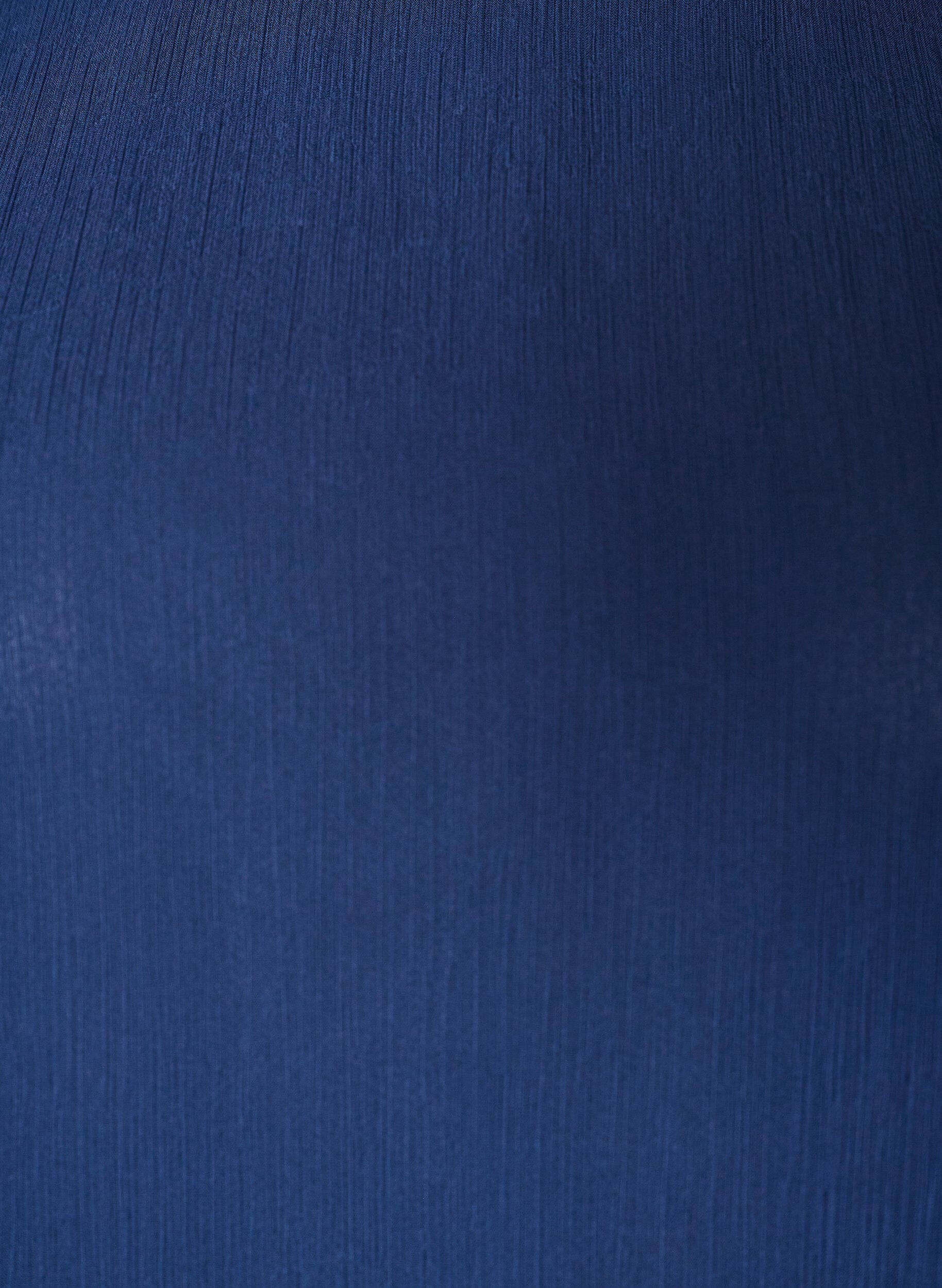 ZizziBlouse en mousseline avec manches transparentes, Bleu, Packshot image number 2