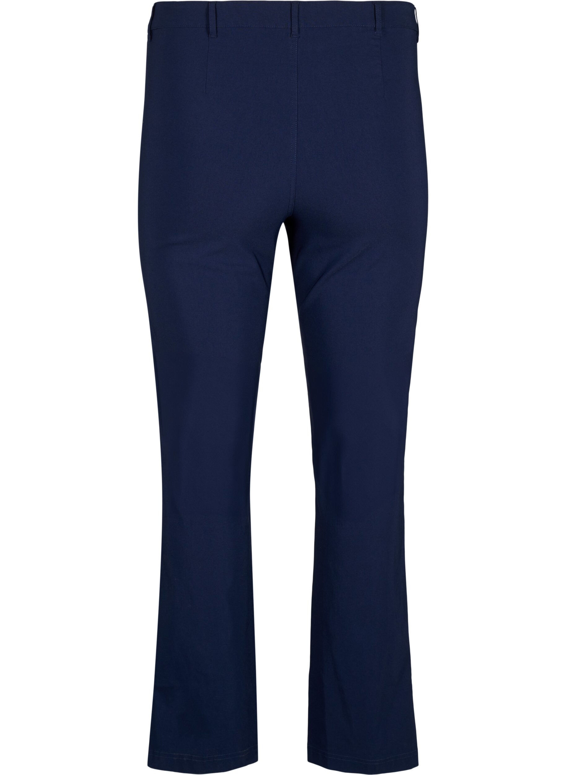 ZizziKlassieke broek in viscosemix, Blauw, Packshot image number 1