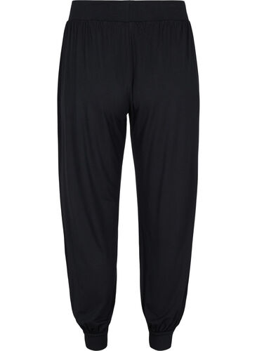 Pantalon d'exercice ample en viscose, Black, Packshot image number 1