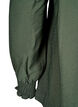 Blouse met rucheskraag, Groen, Packshot image number 3