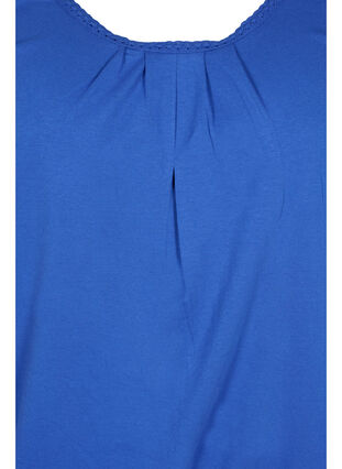 Katoenen t-shirt met korte mouwen, Dazzling Blue, Packshot image number 2