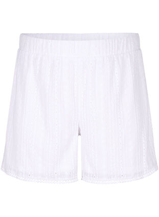 Shorts à motif texturé, Bright White, Packshot image number 0