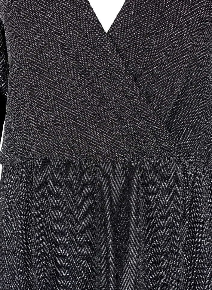 Robe pailletée avec motif en zigzag, Silver ZigZagShimmer, Packshot image number 2