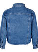 Denimjack met strasssteentjes en een rauwe zoom, Blauw, Packshot image number 1