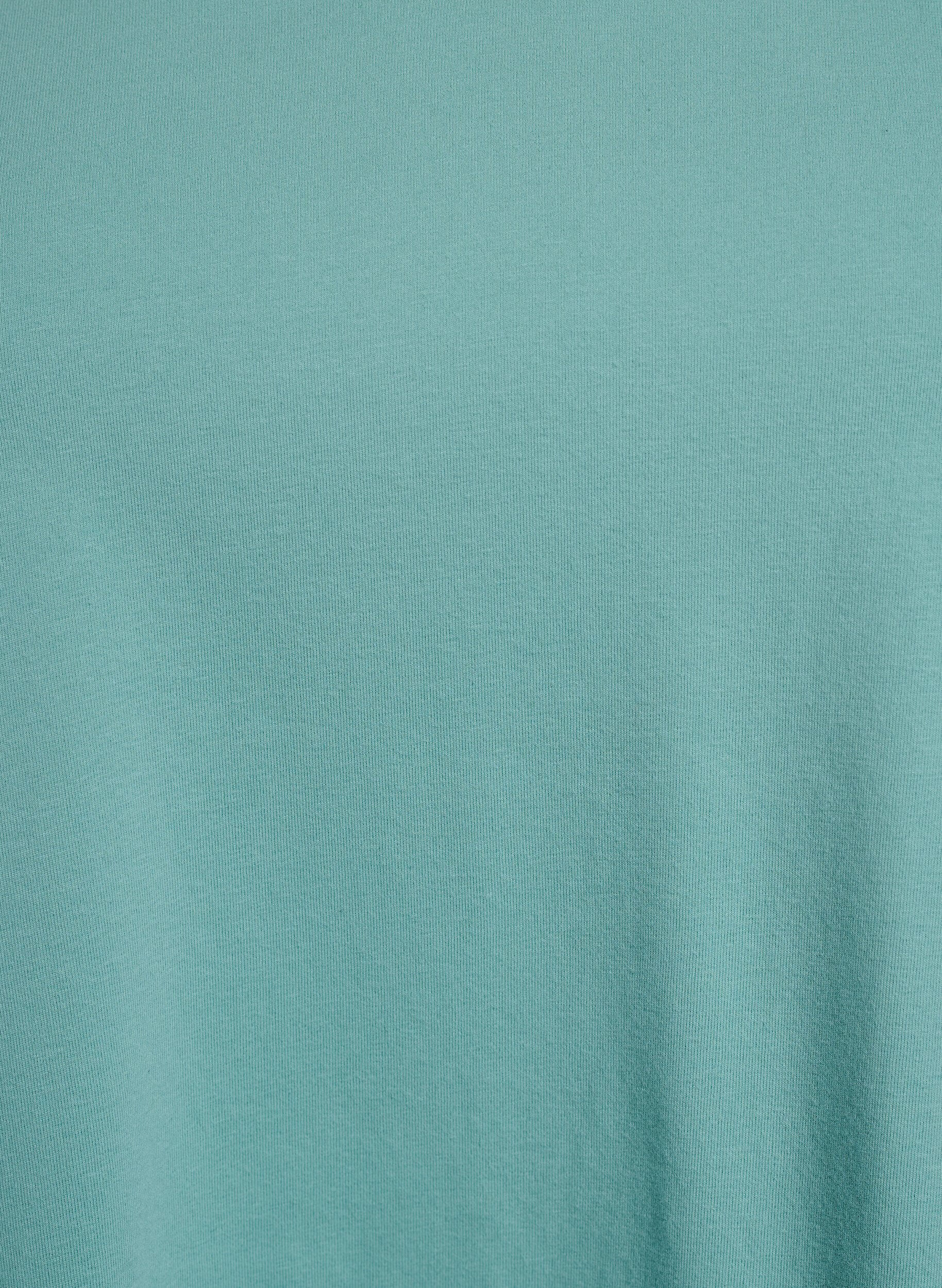ZizziEffen basic katoenen T-shirt, Groen, Packshot image number 2