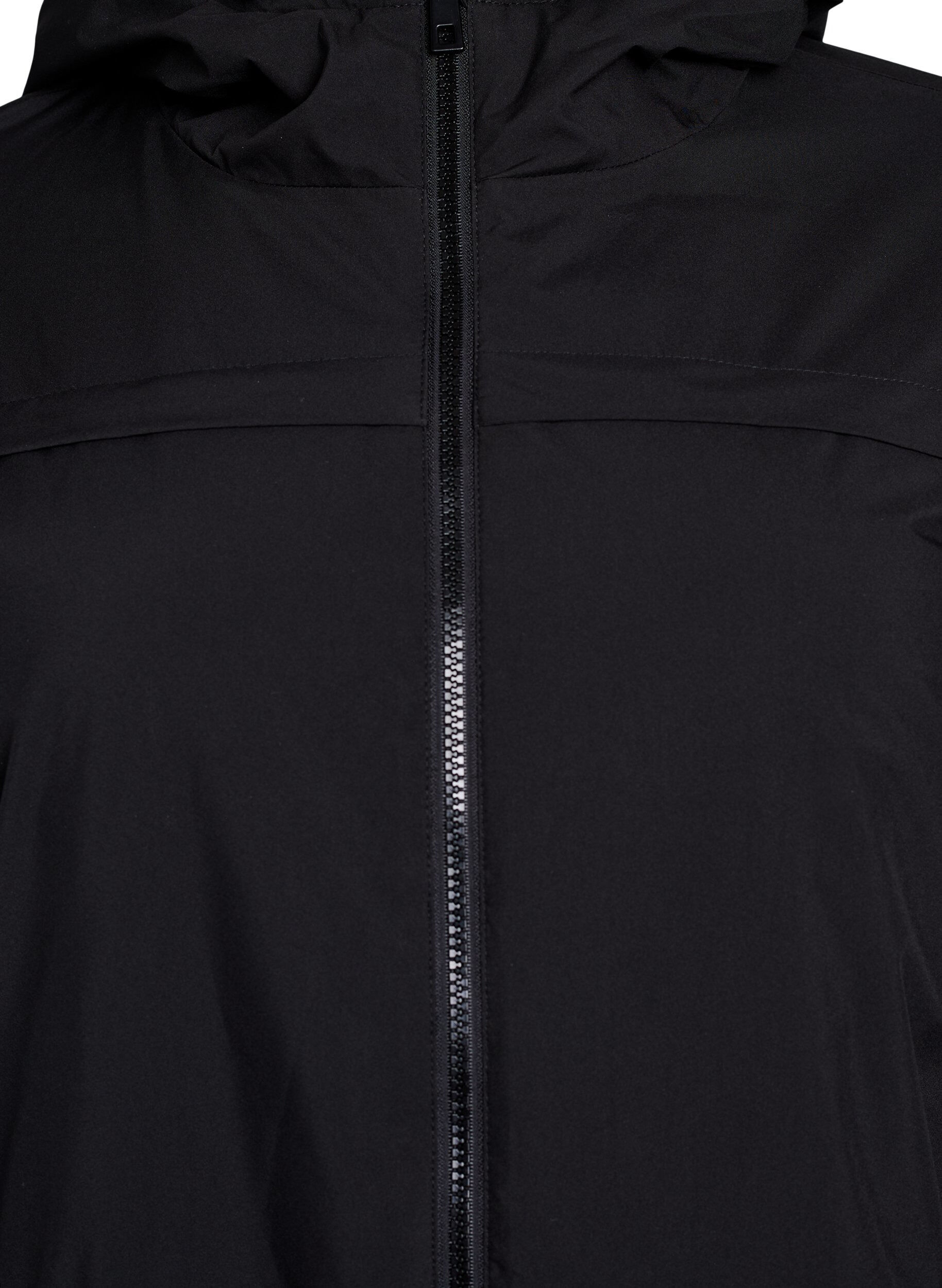 ZizziParka matelass&eacute;e l&eacute;g&egrave;re &agrave; capuche, Noir, Packshot image number 2