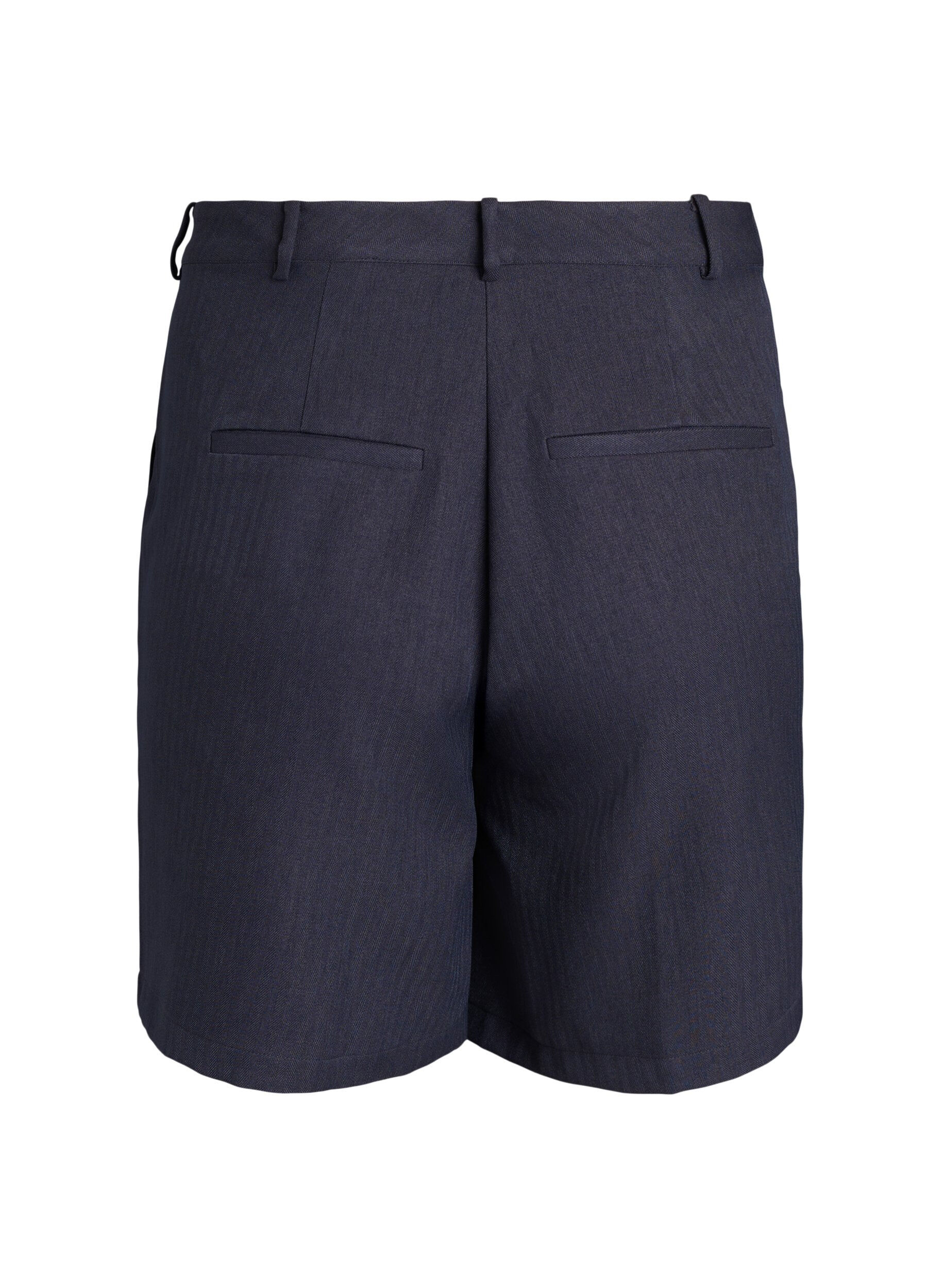 ZizziOp maat gemaakte bermudashorts met zakken, Grijs, Packshot image number 1