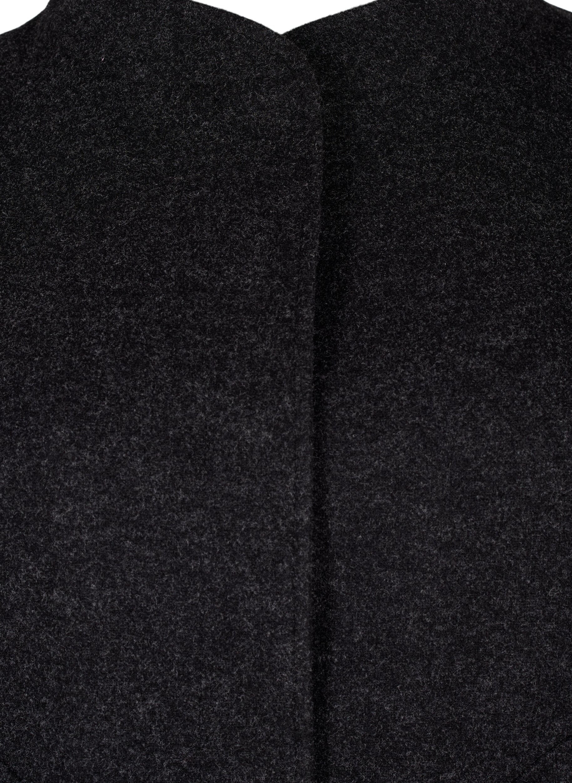 ZizziWol-look bomberjack met zakken, Dark Grey Melange, Packshot image number 2