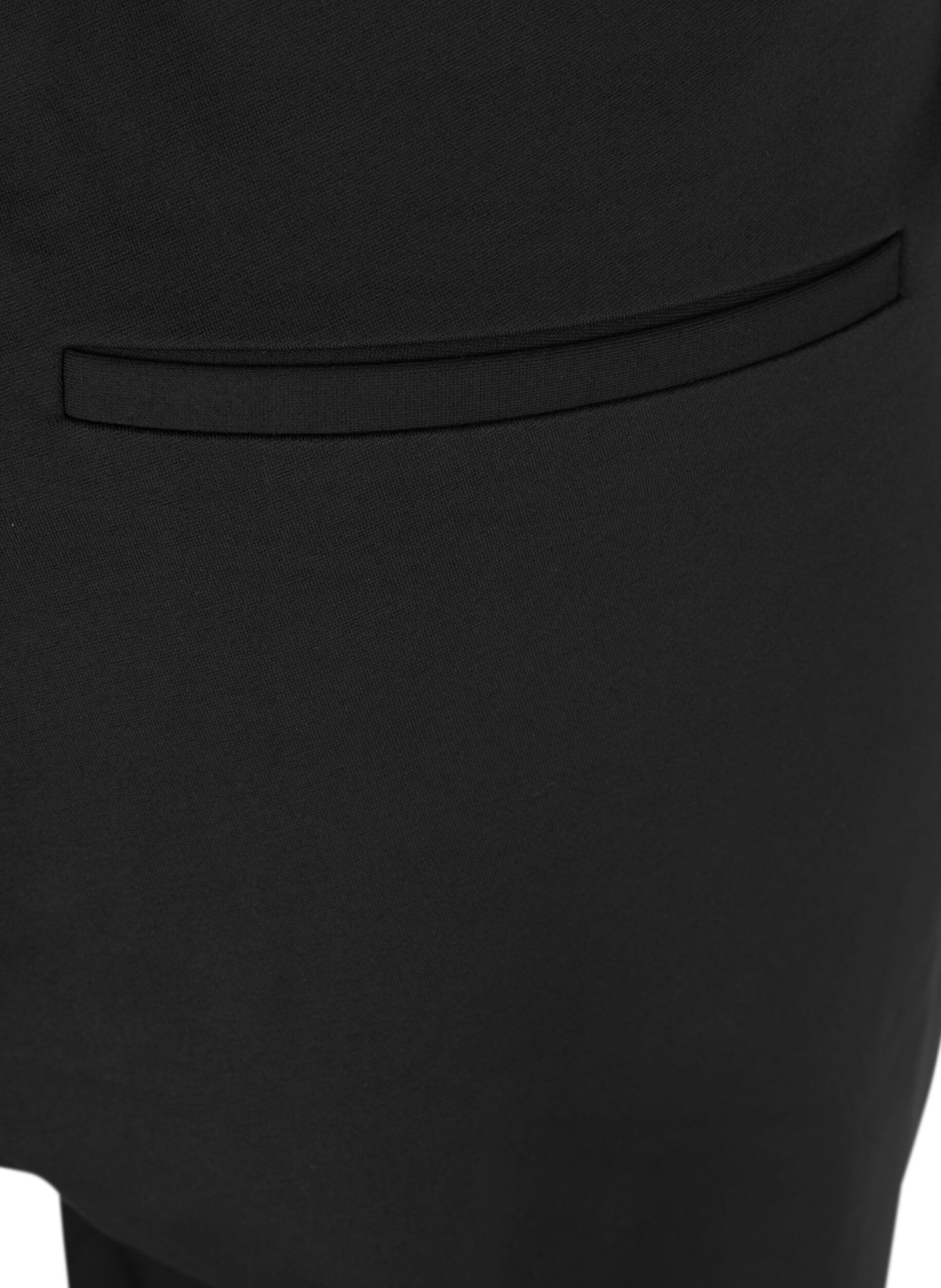 ZizziCropped Maddison broek, Zwart, Packshot image number 3