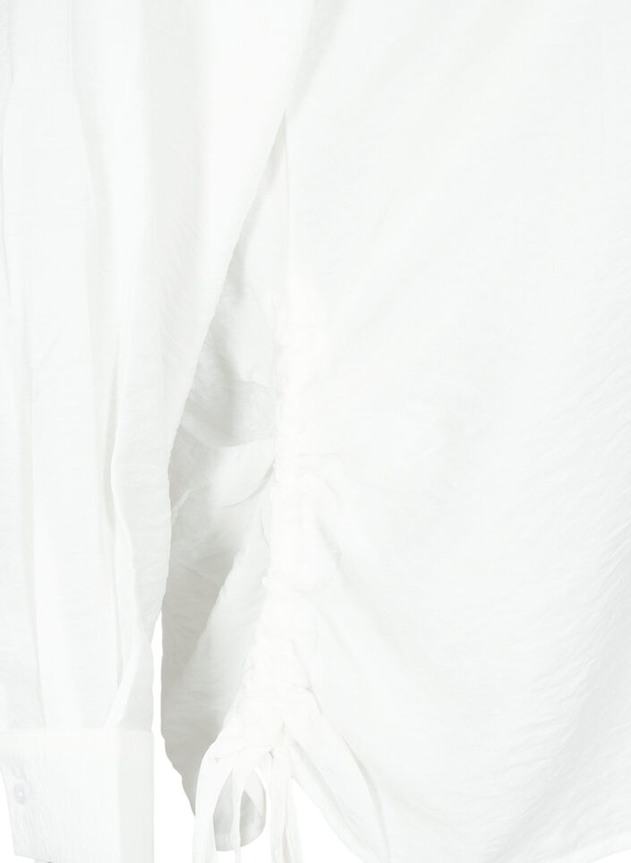 Chemise en viscose à volants, Bright White, Packshot image number 3